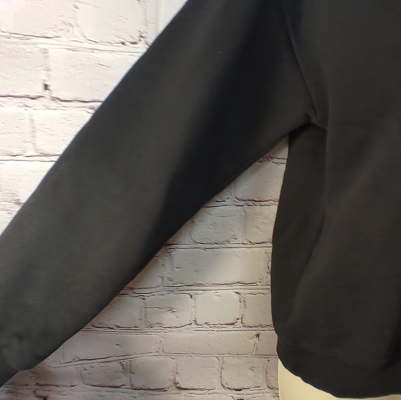 Pact Sweatshirt V Neck Courtside Black Soft Pullover M - Picture 5 of 11